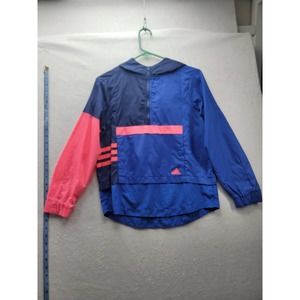 Adidas Youth Windbreaker Hoodie Track Mesh Jacket Accent Size M ( 10/12)